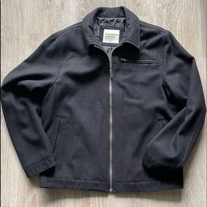 Black wool blend jacket